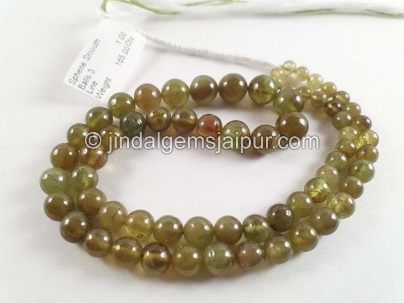 Sphene Smooth Balls Beads