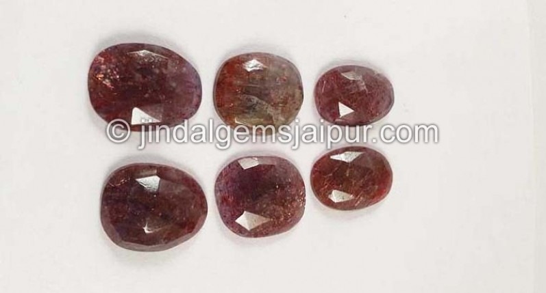 Iolite Sunstone Rose Cut Slices