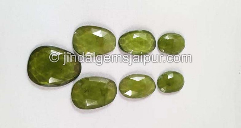 Vesuvianite Rose Cut Slices