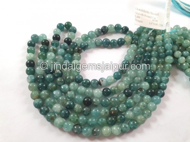 Grandidierite Shaded Balls Shape Beads