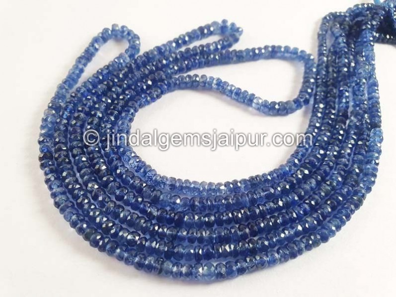 Kyanite Faceted Roundelle Beads