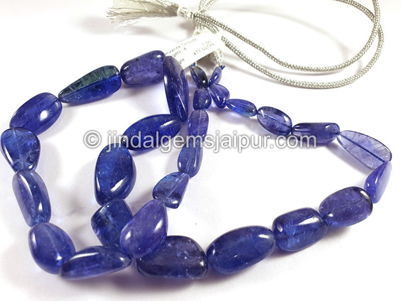 Tanzanite Smooth Nuggets Shape Beads