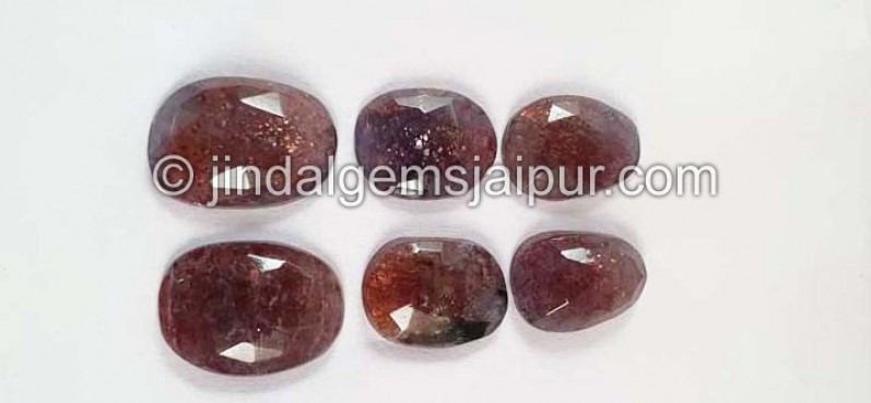 Iolite Sunstone Rose Cut Slices