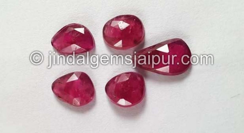 Rubelite Rose Cut Slices