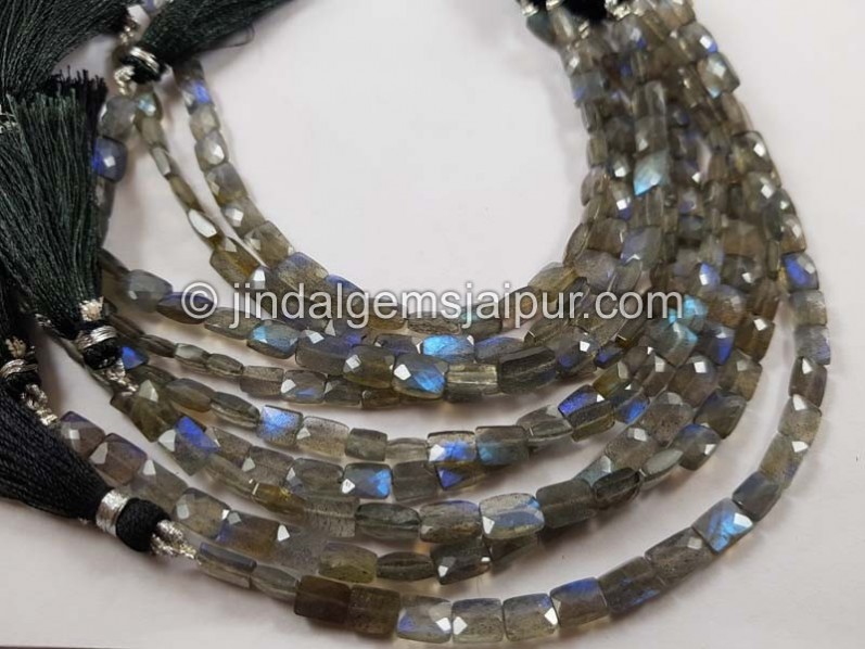 Labradorite faceted chicklet beads