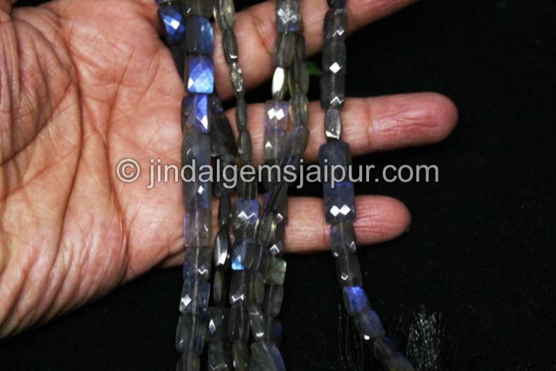 Labradorite far faceted chicklet beads