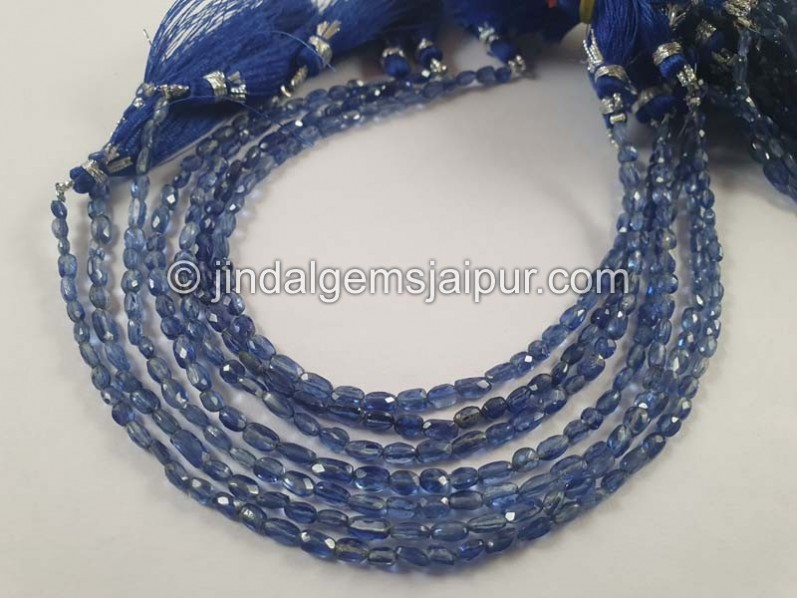 Deep Blue Kyanite Faceted Nugget Beads