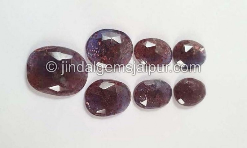 Iolite Sunstone Rose Cut Slices