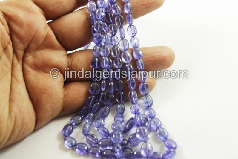 Tanzanite Smooth Oval Beads