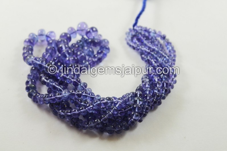 Tanzanite Smooth Roundelle Beads