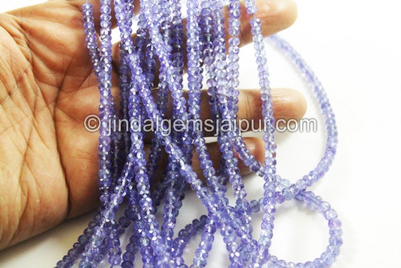 Tanzanite Faceted Roundelle Beads