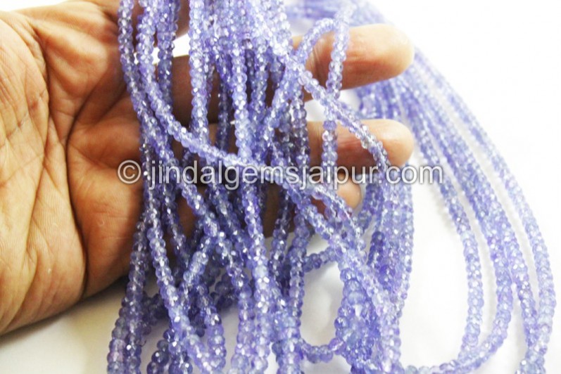 Tanzanite Faceted Roundelle Beads