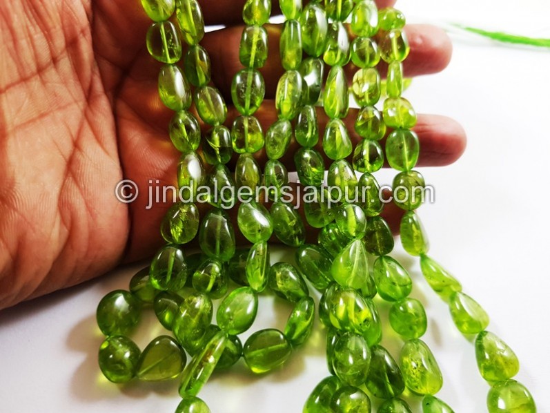 Peridot Smooth Nugget Beads