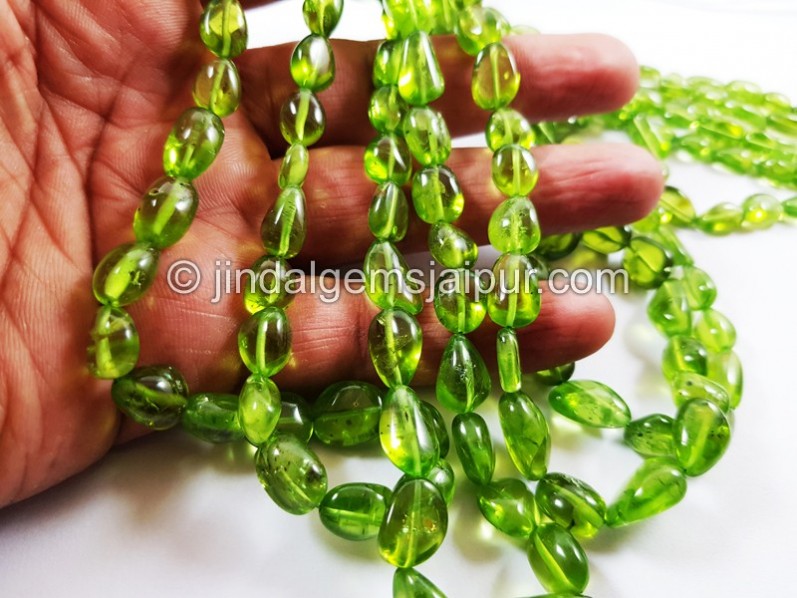 Peridot Smooth Nugget Beads