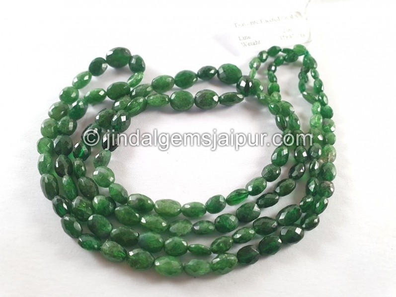 Tsavorite Faceted Oval Beads