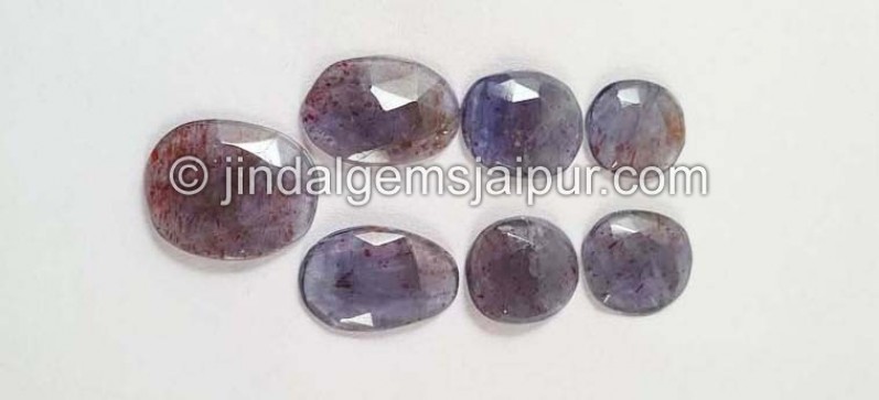 Iolite Sunstone Rose Cut Slices