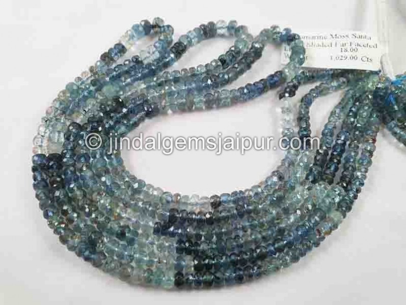 Moss Santa Maria Aquamarine Shaded Faceted Beads