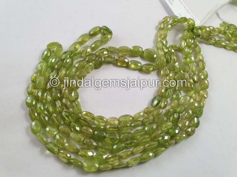 Sphene Faceted Oval Beads