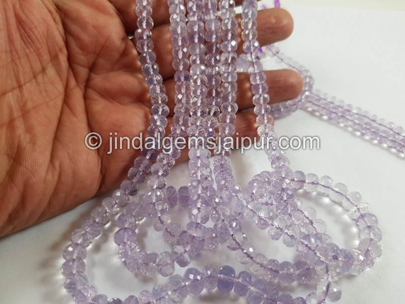 Scorolite Far Faceted Roundelle Beads