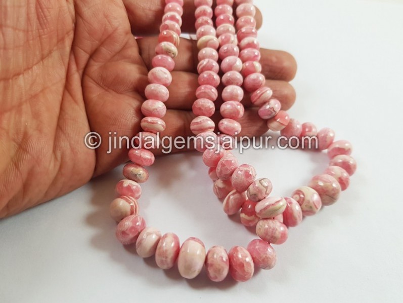 Rhodochrosite Far Smooth Roundelle Beads