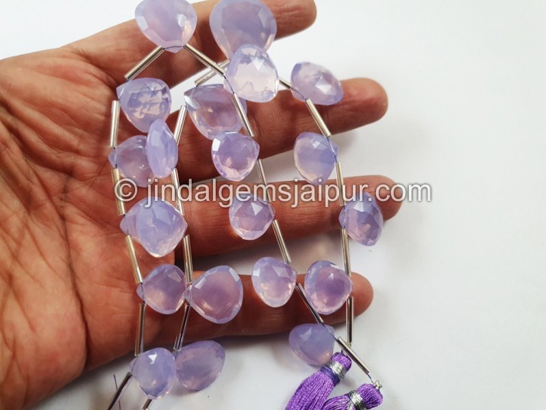 Scorolite Far Faceted Heart Beads