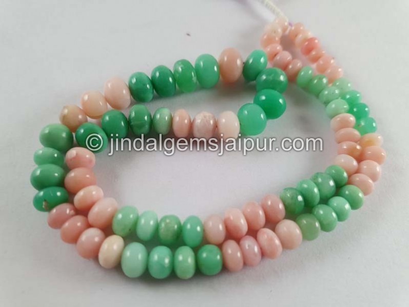 Mix Stone Smooth Roundelle Beads