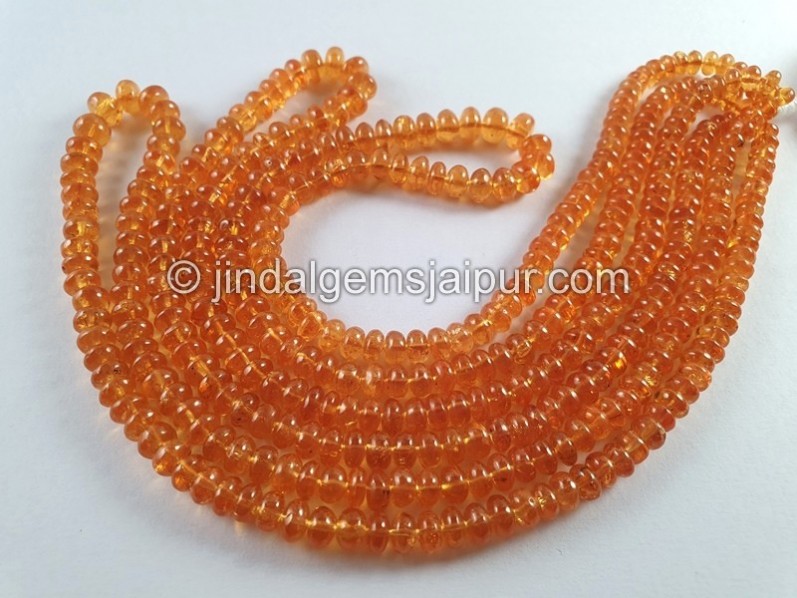 Mandarin Garnet smooth Roundelle Beads