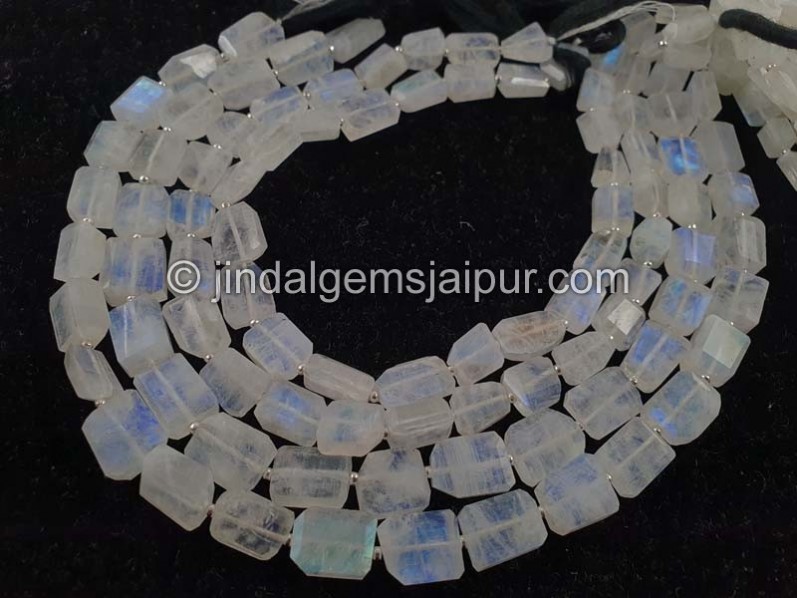 Rainbow Moonstone Faceted Nugget Shape Beads