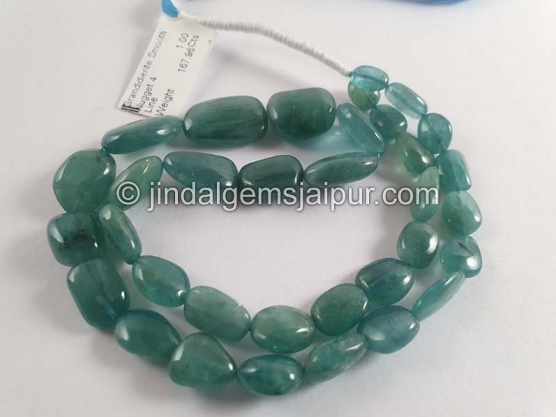 Grandidierite Smooth Nugget Beads