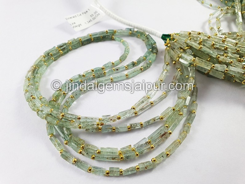 Emerald Cut Pipe Shape Beads