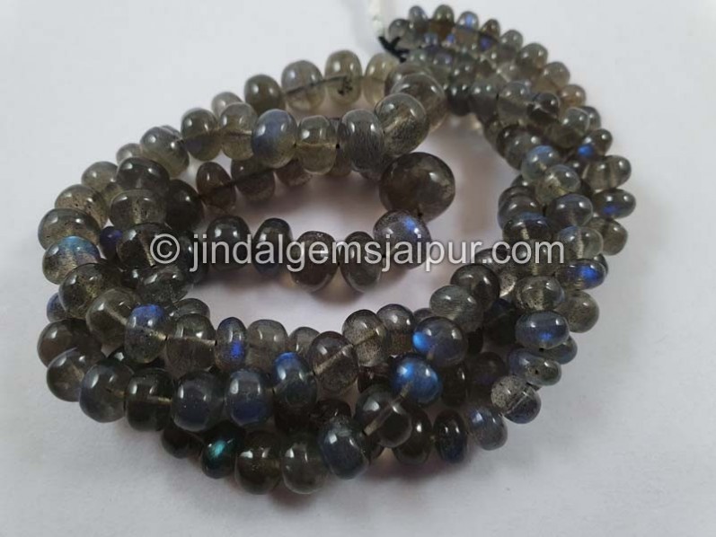 Labradorite Smooth Roundelle Beads