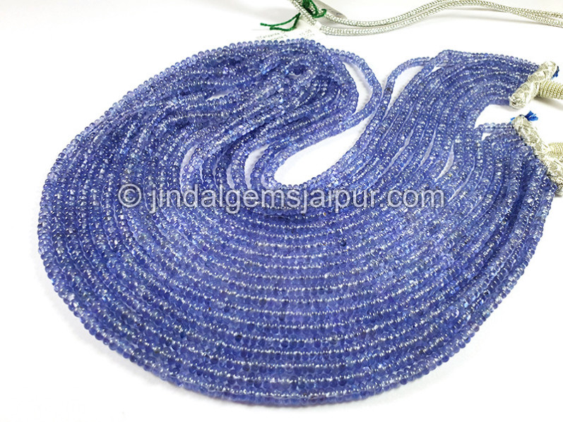 Tanzanite Smooth Roundelle Shape Beads