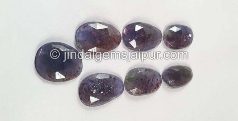 Iolite Sunstone Rose Cut Slices