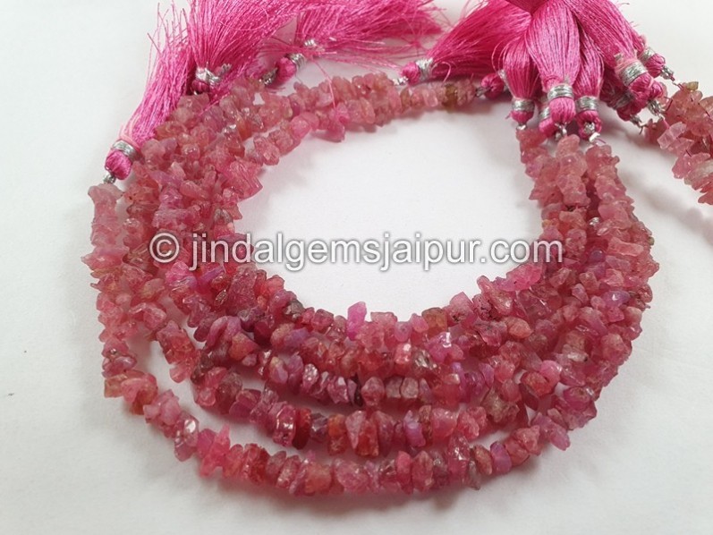 Red Spinal Chips Beads