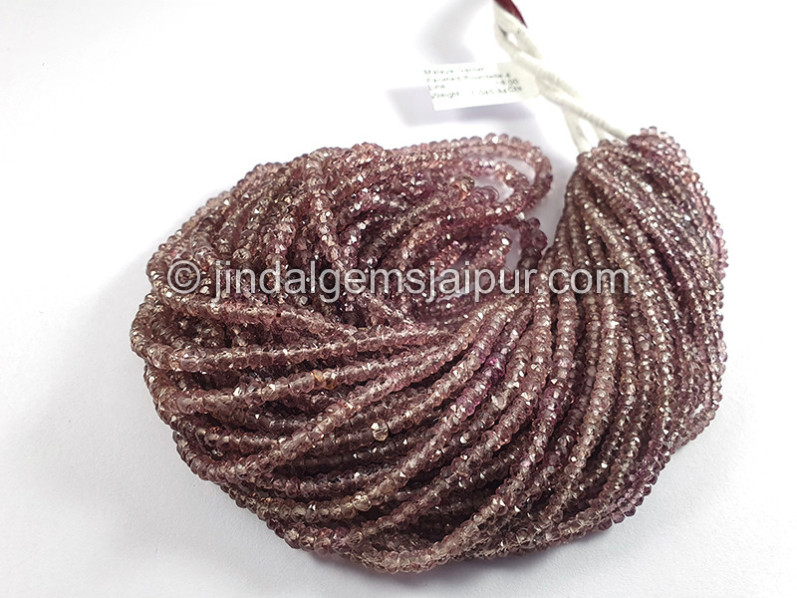 Malaya Garnet Faceted Roundelle Shape Beads