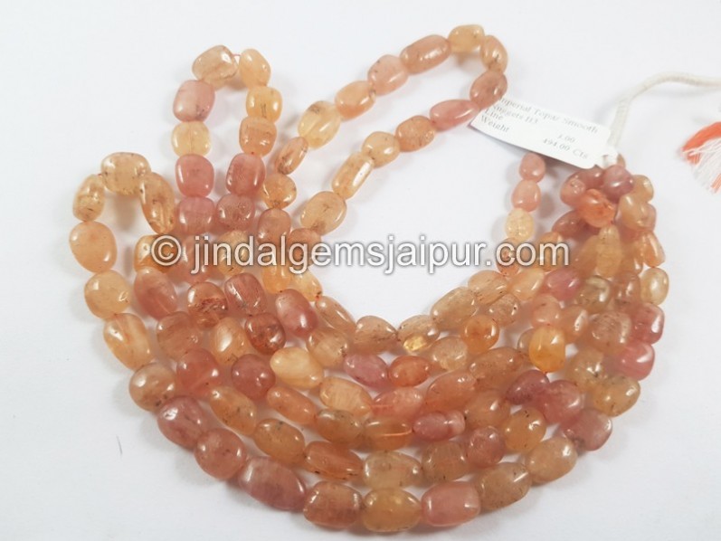 Imperial Topaz Smooth Nuggets Beads