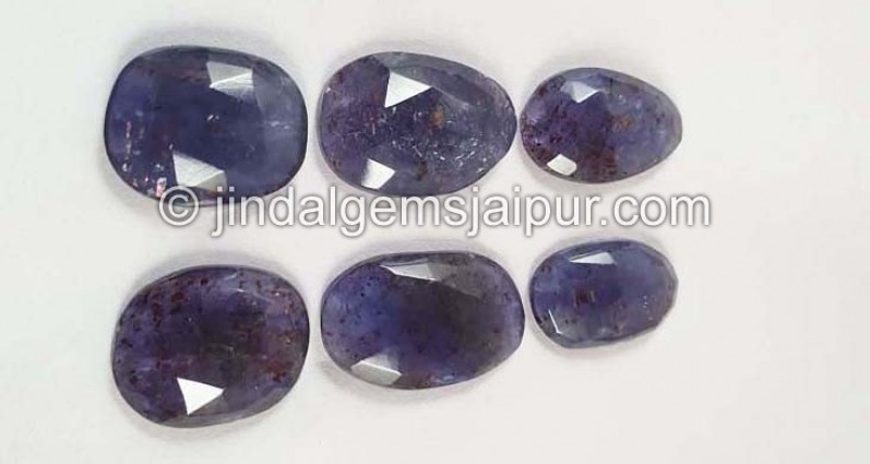 Iolite Sunstone Rose Cut Slices