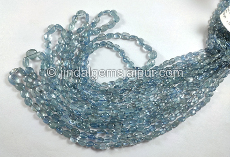 Santa Maria Aquamarine Smooth Oval Shape Beads