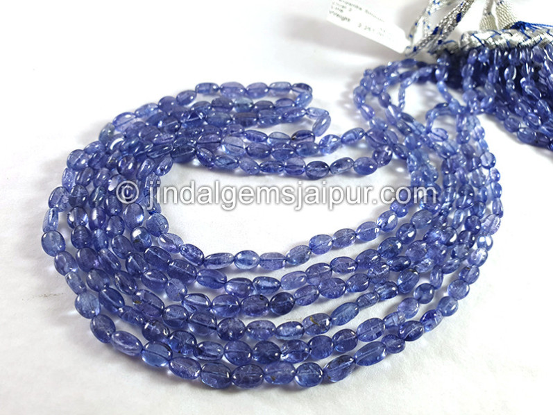 Tanzanite Smooth Oval Shape Beads