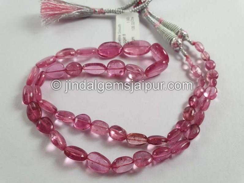 Rubellite Tourmaline Smooth Nuggets Beads