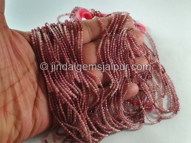 Pink Spinel Faceted Round Beads