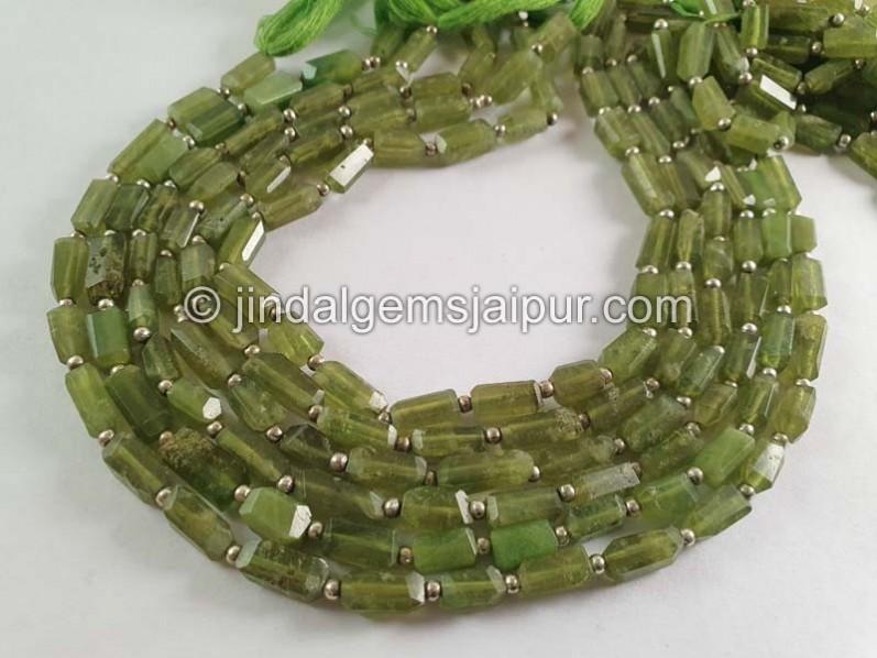 Vesuvianite Faceted Nuggets Shape Beads