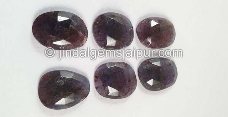 Iolite Sunstone Rose Cut Slices