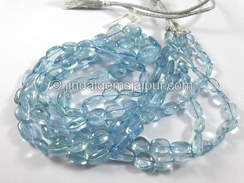 Aquamarine Smooth Nuggets Shape Beads