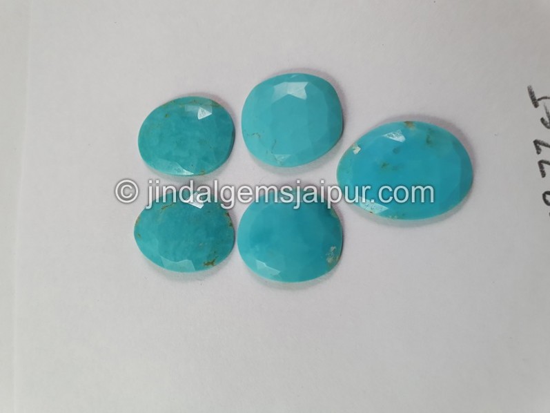Turquoise Rose Cut Slices
