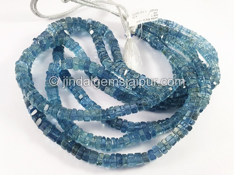 Santa Maria Aquamarine Bolt Shape Beads