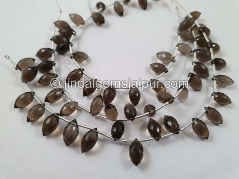 Smoky Quartz Dew Drops Beads