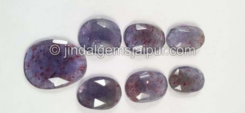 Iolite Sunstone Rose Cut Slices