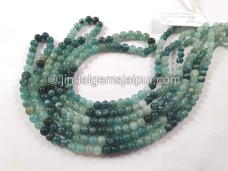 Grandidierite Shaded Balls Beads