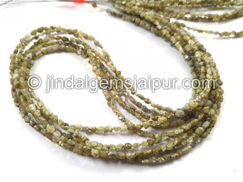 Yellow Diamond Long Chips Beads